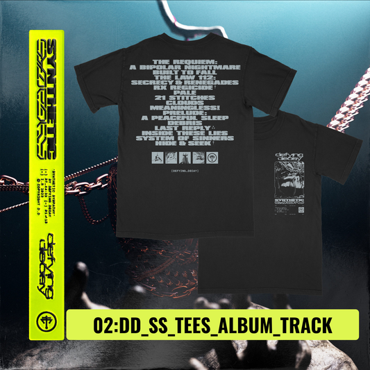 Synthetic Sympathy - Tracklist Tee [PRE-ORDER]